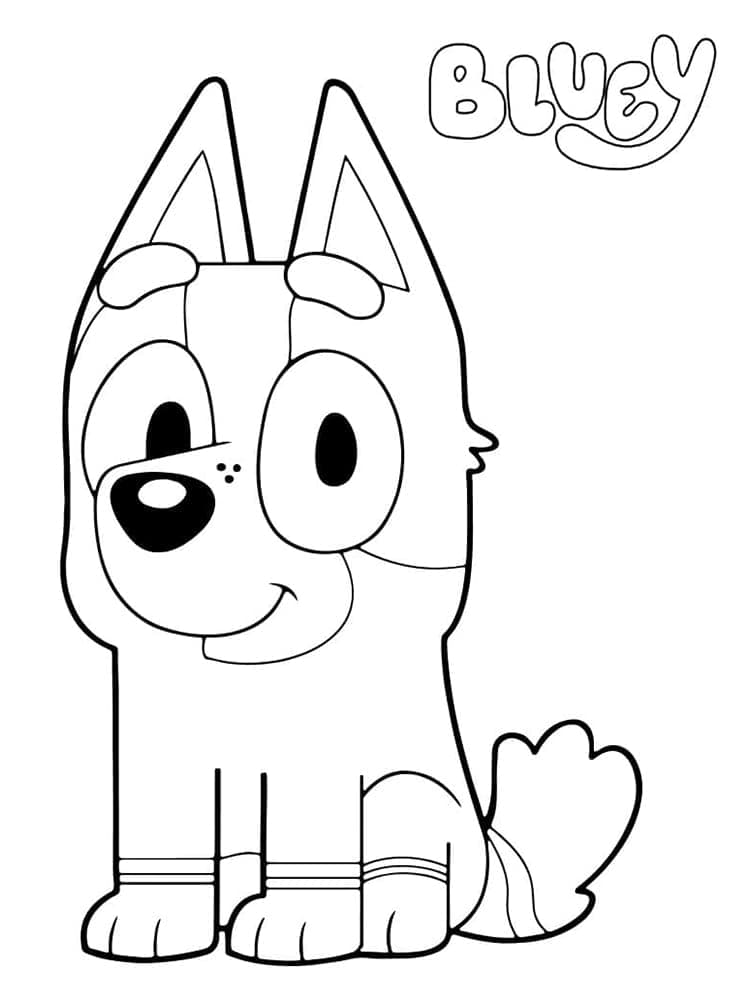 Desenhos Bluey Para Imprimir Colorir 46 - Desenho de Bluey para colorir e imprimir grátis