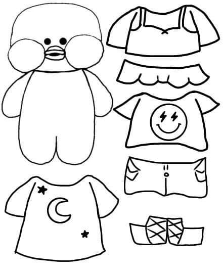 Paper10 1 - Desenho de Paper Duck para colorir e imprimir grátis