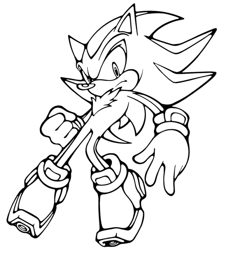 Desenho Sonic Imprimir 03 800x900 1 - Desenho de Sonic para colorir e imprimir grátis