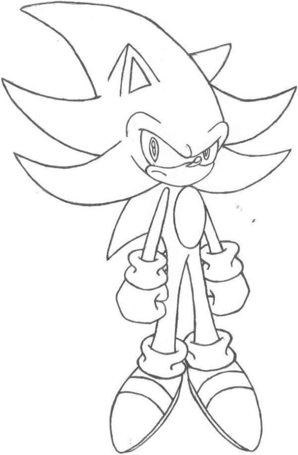 Desenho Sonic Imprimir 07 590x900 1 - Desenho de Sonic para colorir e imprimir grátis