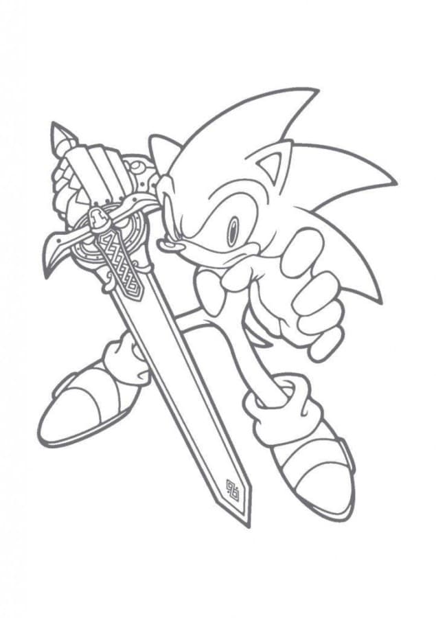Desenho Sonic Imprimir 11 635x900 1 - Desenho de Sonic para colorir e imprimir grátis