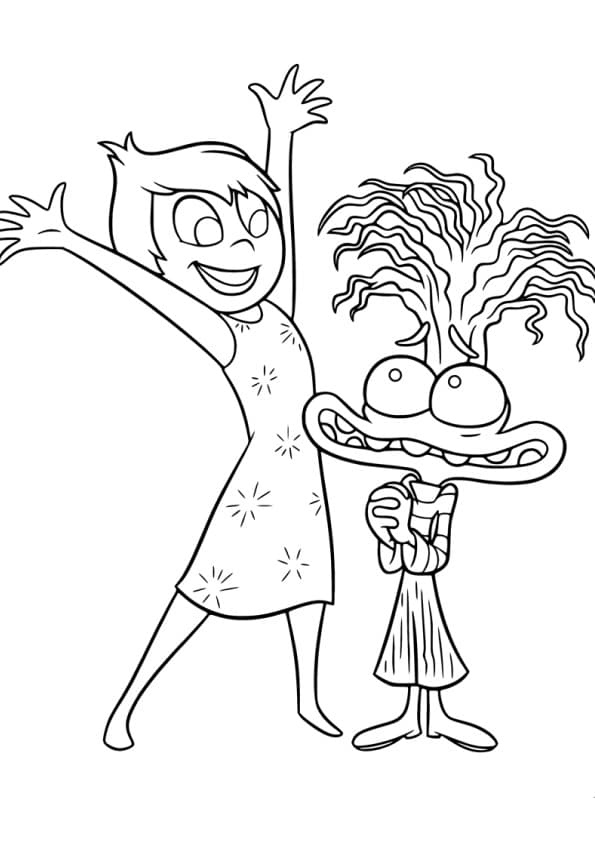 Desenho De Alegria E Ansiedade De Divertidamente Para Colorir Desenho De Alegria E Ansiedade De Divertidamente Para Colorir - Desenho de Divertidamente 2 para colorir