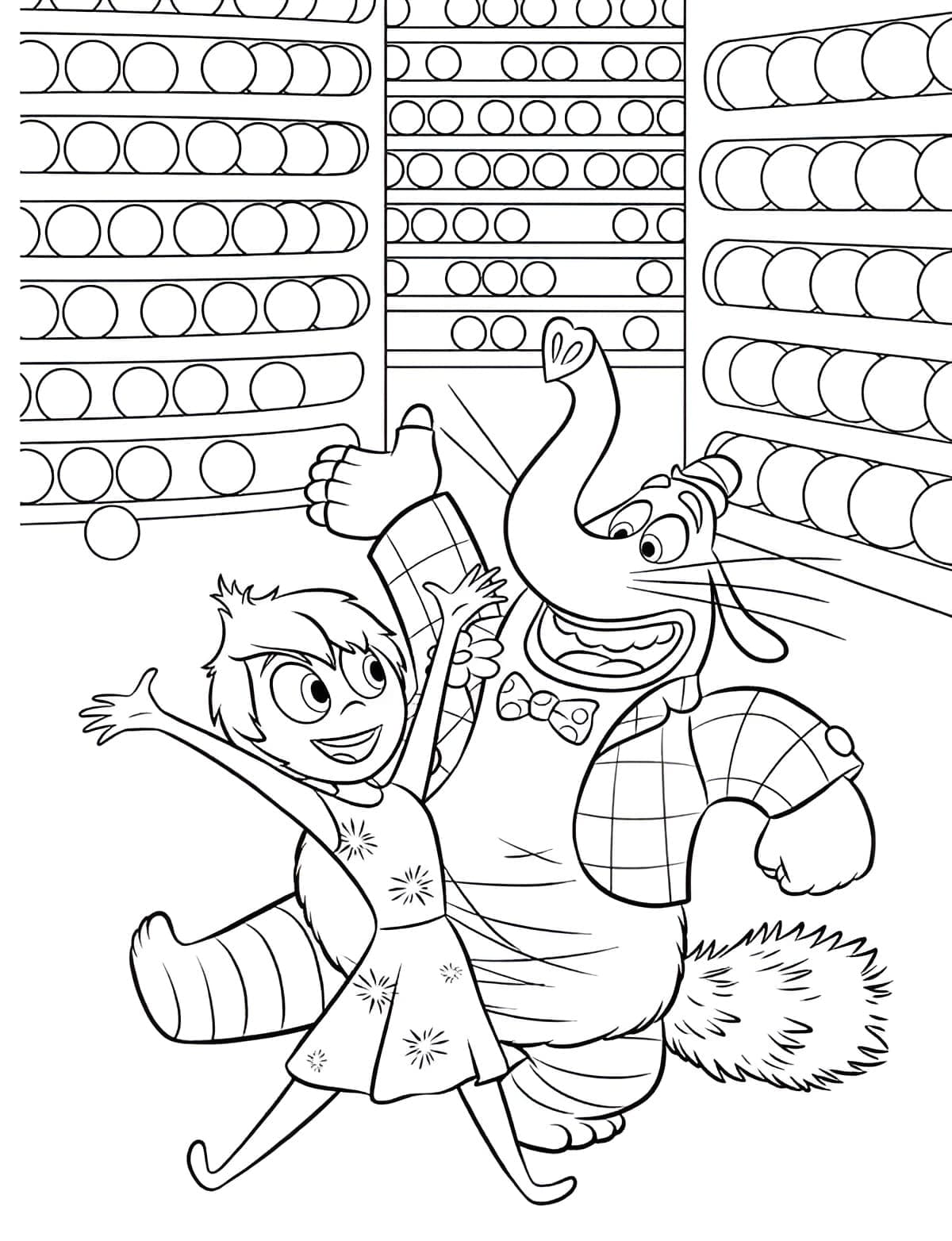 Desenho De Alegria E Bing Bong De Divertidamente Para Colorir Desenho De Alegria E Bing Bong De Divertidamente Para Colorir - Desenho de Divertidamente 2 para colorir e imprimir grátis