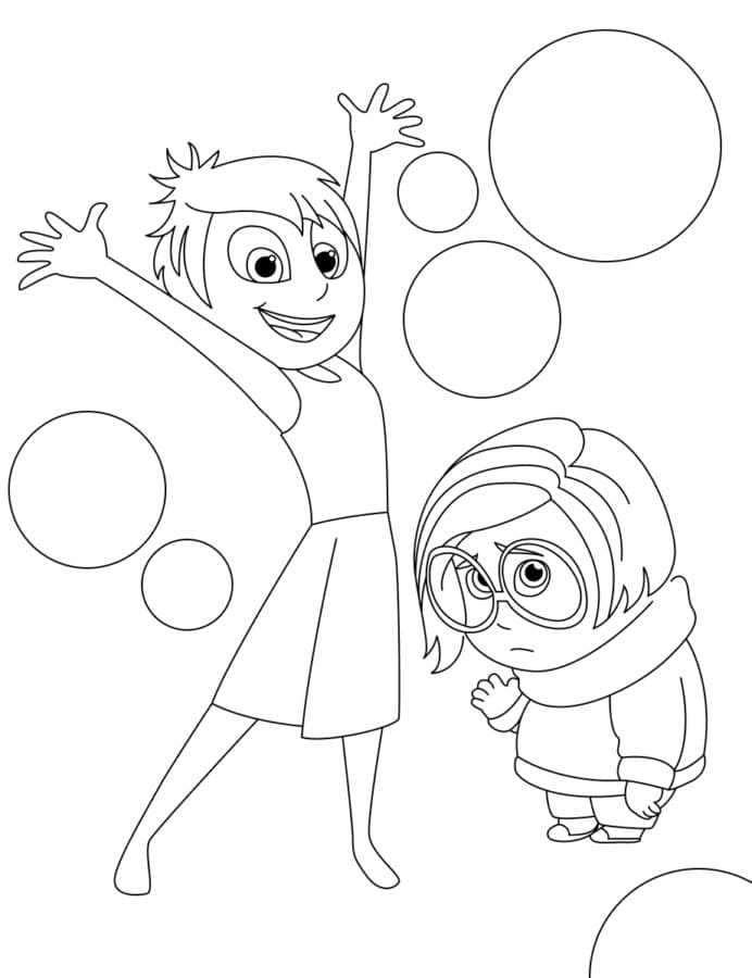 Desenho De Alegria E Tristeza De Divertidamente Para Colorir Desenho De Alegria E Tristeza De Divertidamente Para Colorir - Desenho de Divertidamente 2 para colorir