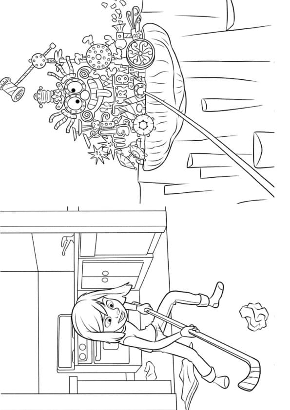 Desenho De Riley Jogando Hoquei De Divertidamente Para Colorir Desenho De Riley Jogando Hoquei De Divertidamente Para Colorir - Desenho de Divertidamente 2 para colorir