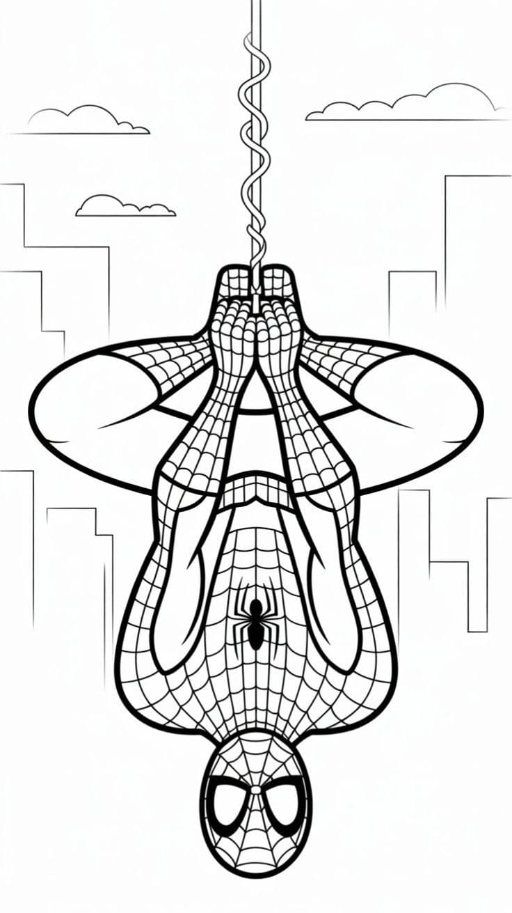 Homem aranha para imprimir Min Homem aranha para imprimir Min - Desenho de Homem-Aranha para colorir