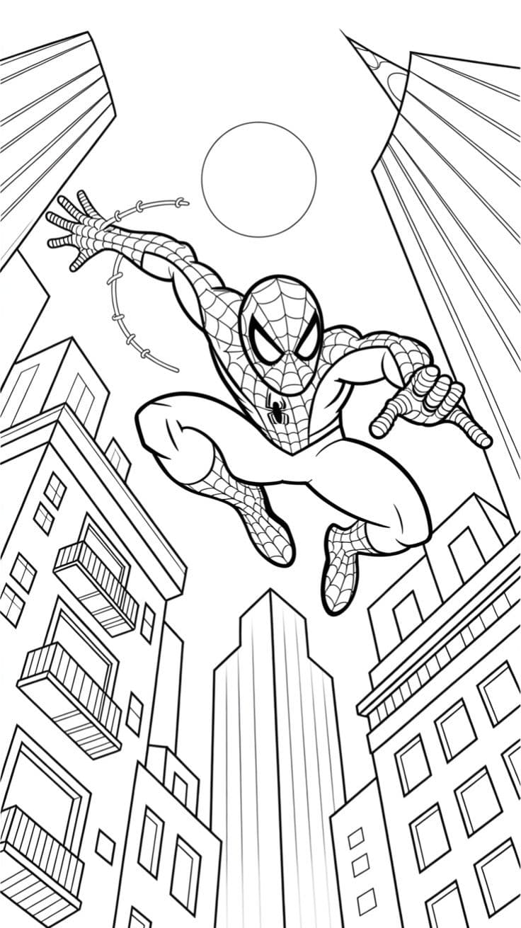 Homem Aranha Para Imprimir Min Homem Aranha Para Imprimir Min - Desenho de Homem-Aranha para colorir