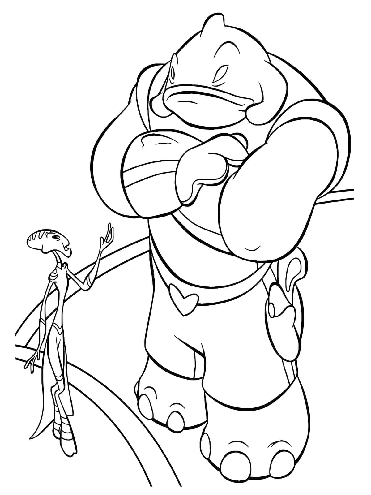 Desenho Do Gantu E Pleakley De Lilo E Stitch Para Colorir Desenho Do Gantu E Pleakley De Lilo E Stitch Para Colorir - Desenho de Lilo & Stitch para colorir