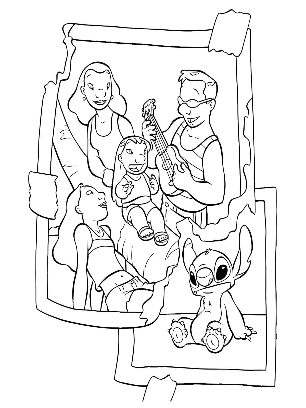 Imagem Do Lilo E Familia Para Imprimir Imagem Do Lilo E Familia Para Imprimir - Desenho de Lilo & Stitch para colorir