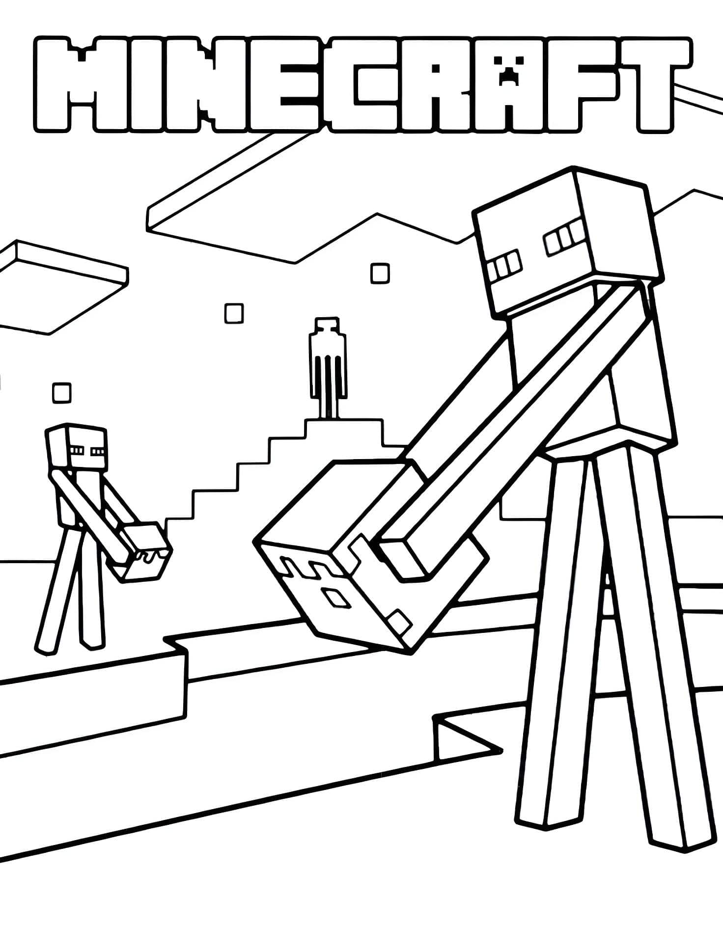 Desenho Enderman Do Minecraft Para Colorir Minecraft Desenho Enderman Do Minecraft Para Colorir Minecraft - Desenho de Minecraft para colorir e imprimir grátis