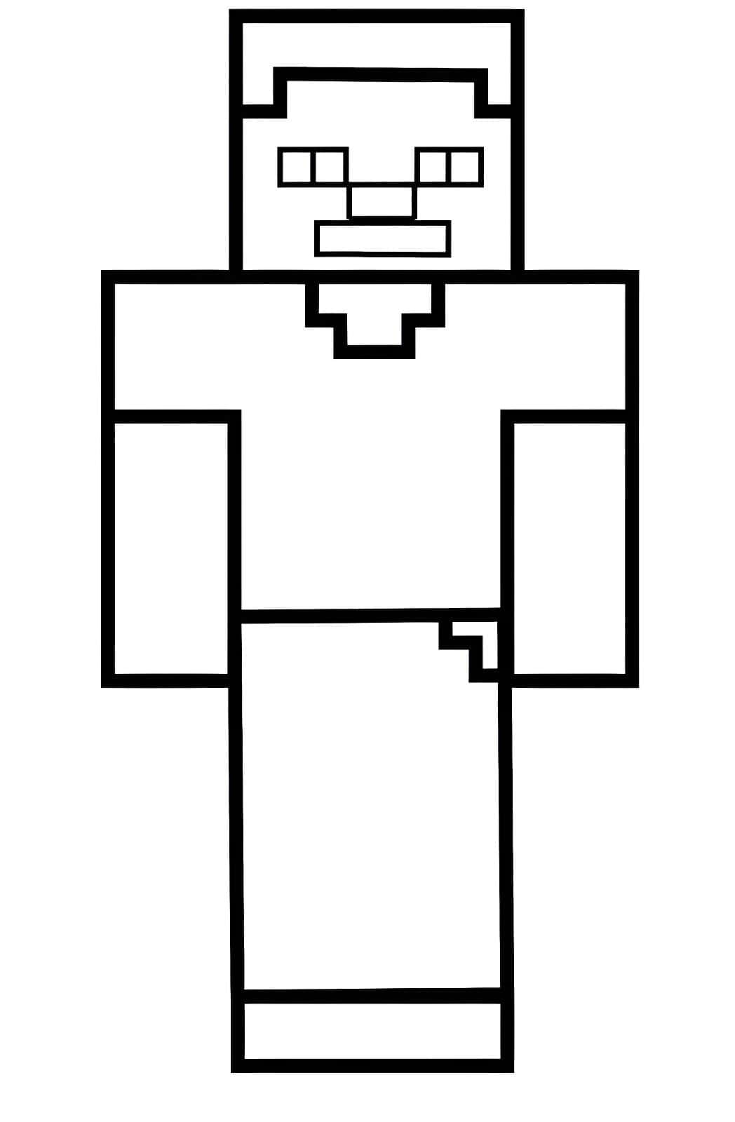 Desenho Steve Do Minecraft Para Colorir Minecraft Desenho Steve Do Minecraft Para Colorir Minecraft - Desenho de Minecraft para colorir e imprimir grátis
