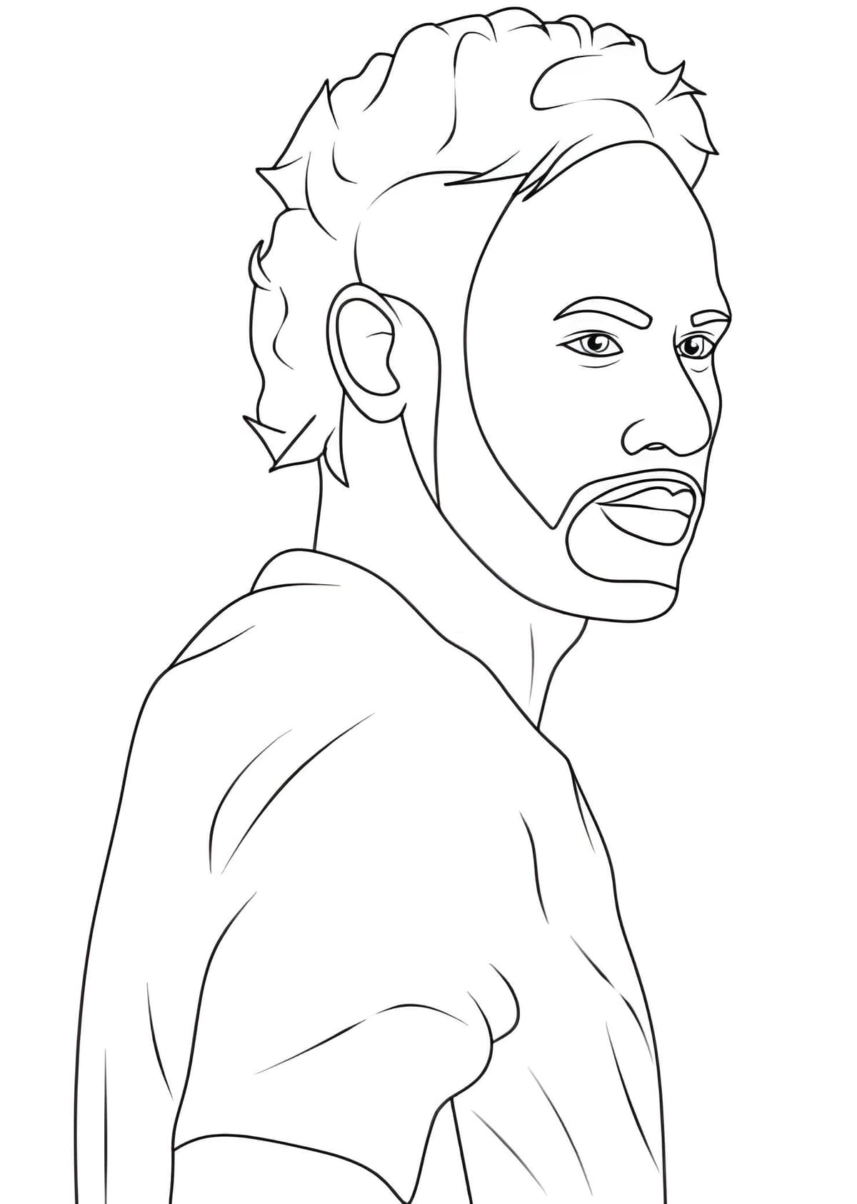 Imagem De Neymar Jr Com Corte Moderno Para Colorir Imagem De Neymar Jr Com Corte Moderno Para Colorir - Desenho de Neymar Jr para colorir