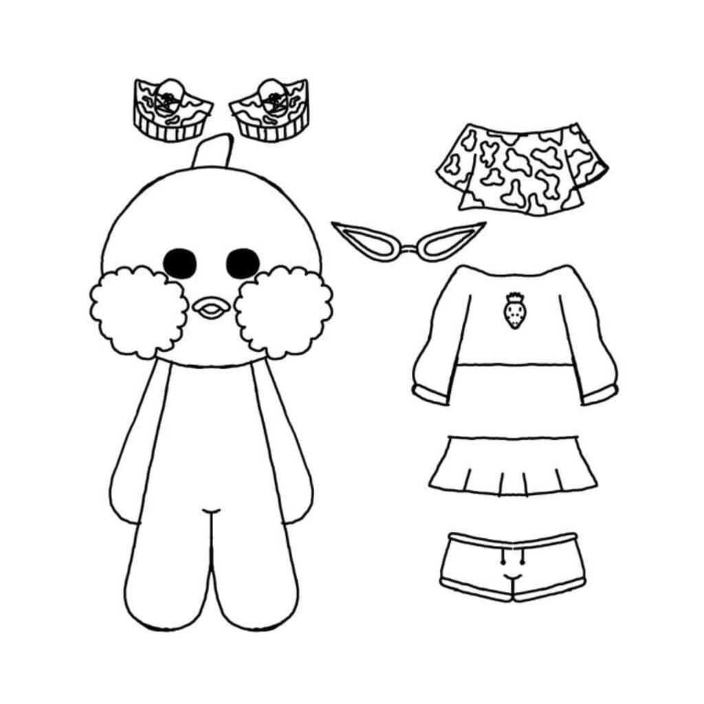 Desenhos Paper Duck Para Imprimir E Colorir 09 1 Desenhos Paper Duck Para Imprimir E Colorir 09 1 - Desenho de Paper Duck para colorir