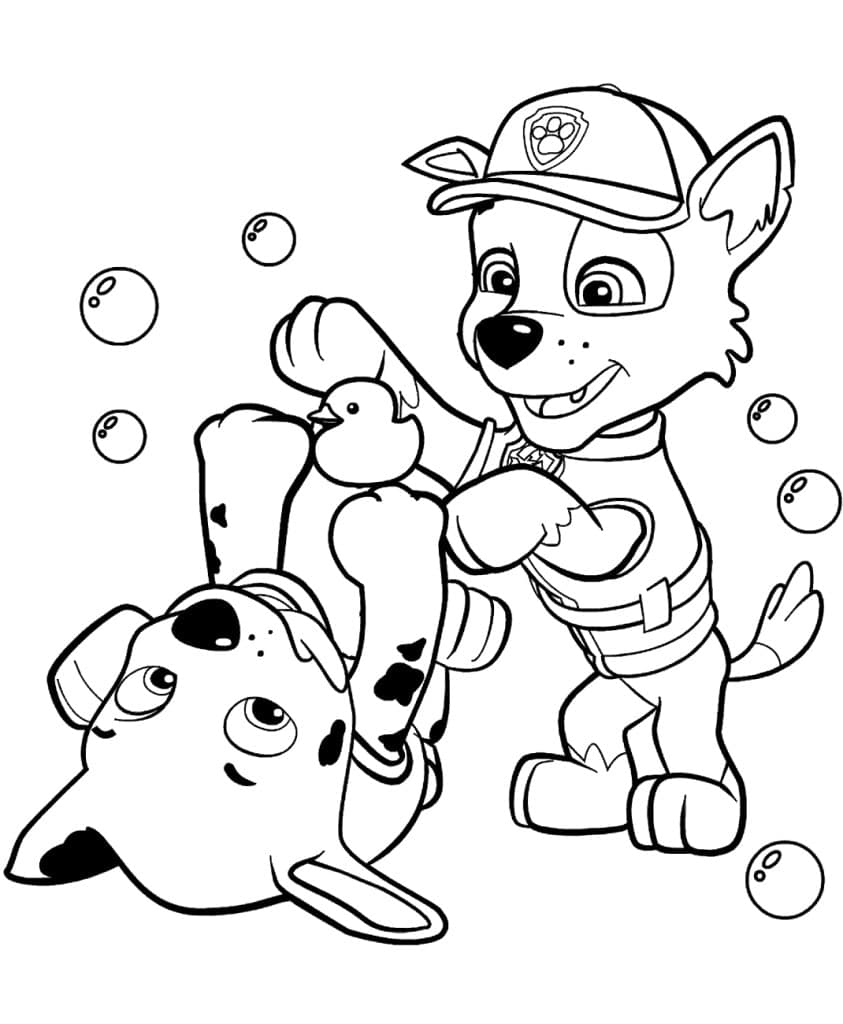 Desenho Dos Personagens Da Patrulha Canina Brincnado Para Colorir Desenho Dos Personagens Da Patrulha Canina Brincnado Para Colorir - Desenho de Patrulha Canina para colorir e imprimir grátis
