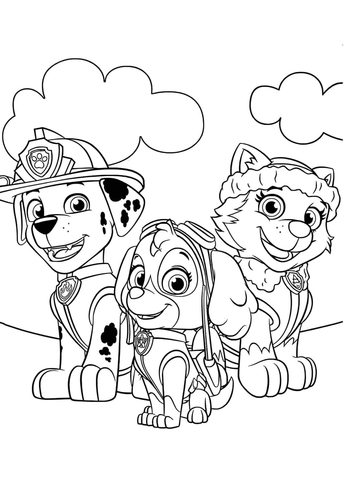 Desenho Dos Personagens Da Patrulha Canina Feliz Para Colorir Desenho Dos Personagens Da Patrulha Canina Feliz Para Colorir - Desenho de Patrulha Canina para colorir
